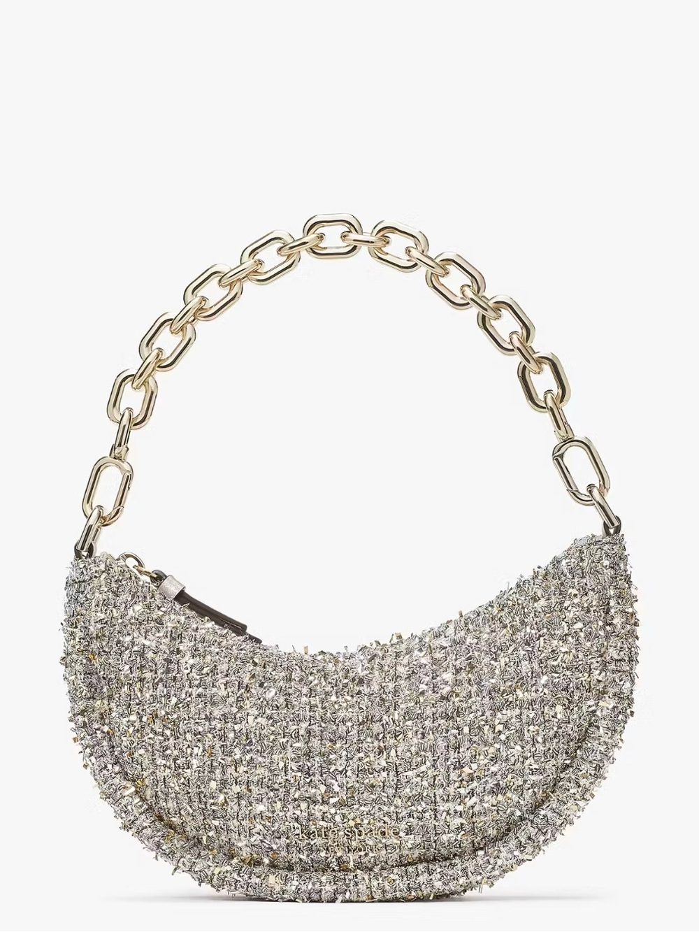 Kate Spade Smile Metallic Tweed Small Crossbody Bag